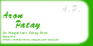 aron patay business card